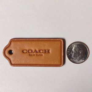 Coach leather tag